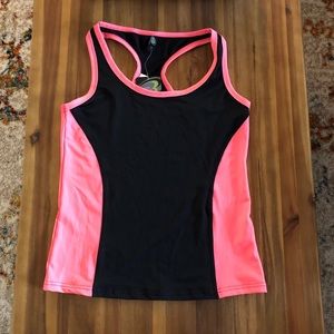 Body Balance-black and pink workout tank-unused!